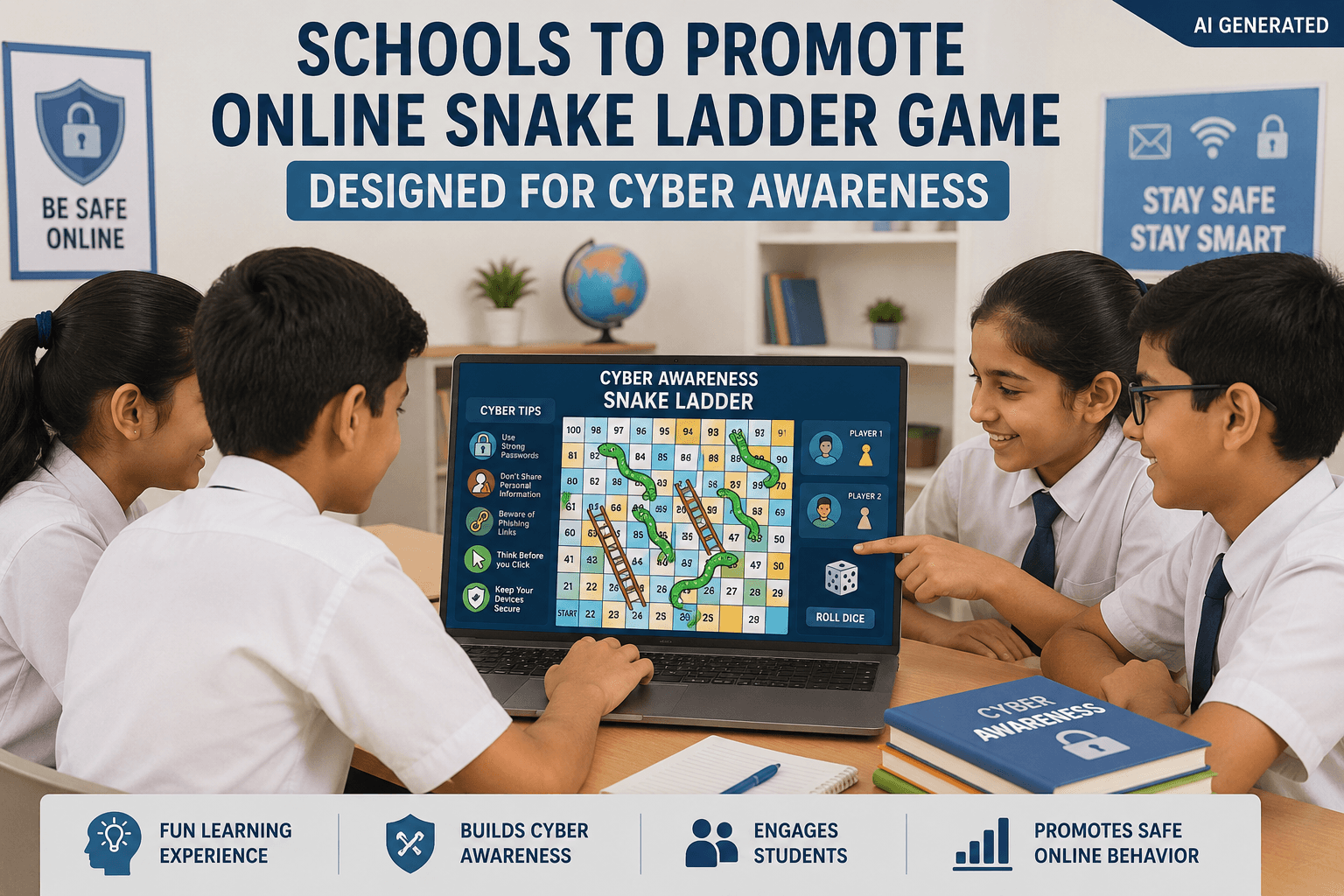 Schools to promote online snake ladder game designed for cyber awareness